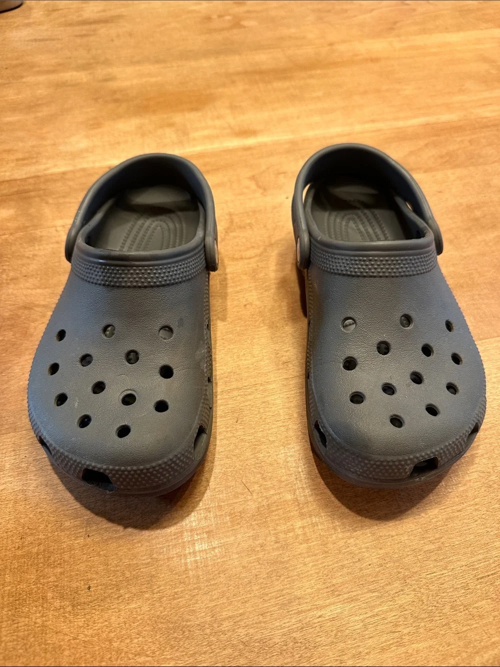Kids Slip-On Crocs in Slate Grey